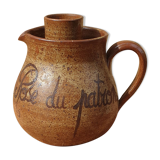 Glazed stoneware chiller pitcher