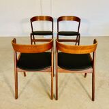 Chaises à manger vintage danoises par Kai Kristiansen pour Schou Andersens MøbelFabrik