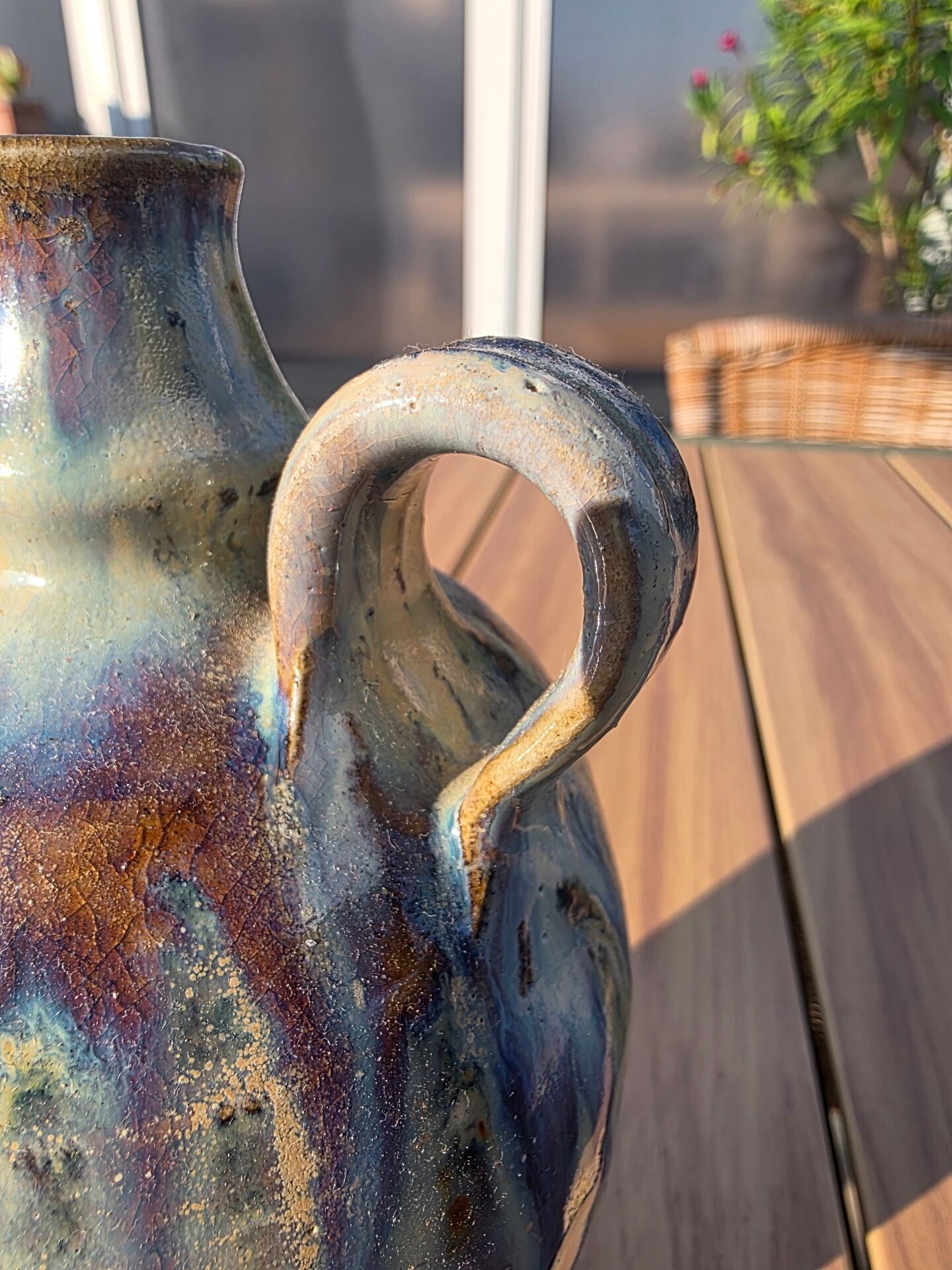Soliflore Ceramic Oil Bottle Berangeville Jacques Asserin