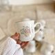 Vintage porcelain cups Country Market Collection made in Japan floral pattern
