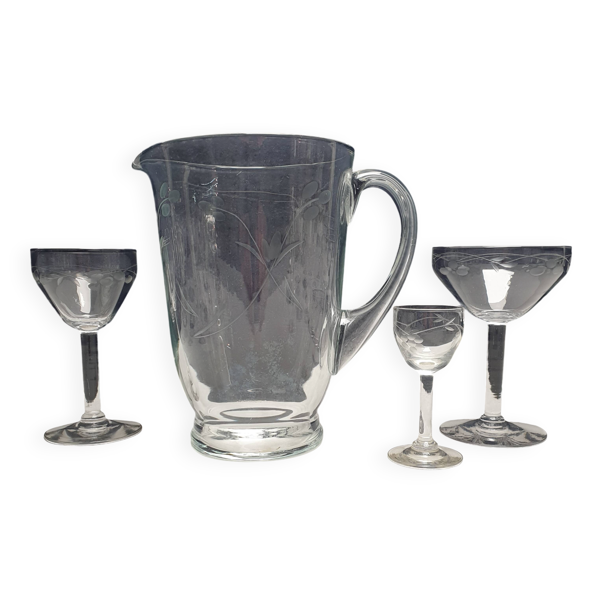 Prlncess House Heritage 30 Piece Etched Crystal Stemware Set