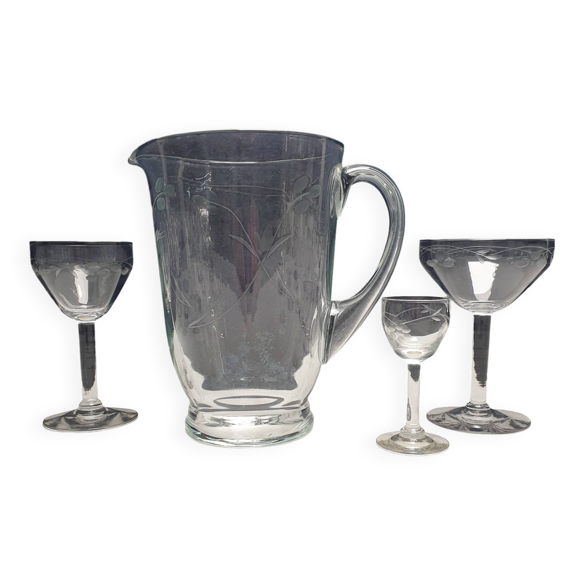 Prlncess House Heritage 30 Piece Etched Crystal Stemware Set