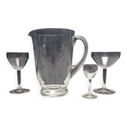 Prlncess House Heritage 30 Piece Etched Crystal Stemware Set