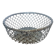 Corbeille ronde en métal argenté – Design ajouré