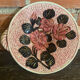 Old Plate VALLAURIS Polychrome Ceramic Flower Decor Vintage