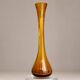 Vase Soliflore Vintage Années 70 Verre Bullé Ambre – 39 cm – Décoration