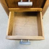 Art Deco bedside table, wood, end table