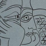 Pablo Picasso: Woman Leaning on a Chair, Linocut