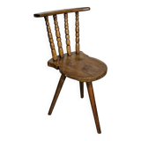 Old farmers tripod chair for decorative use