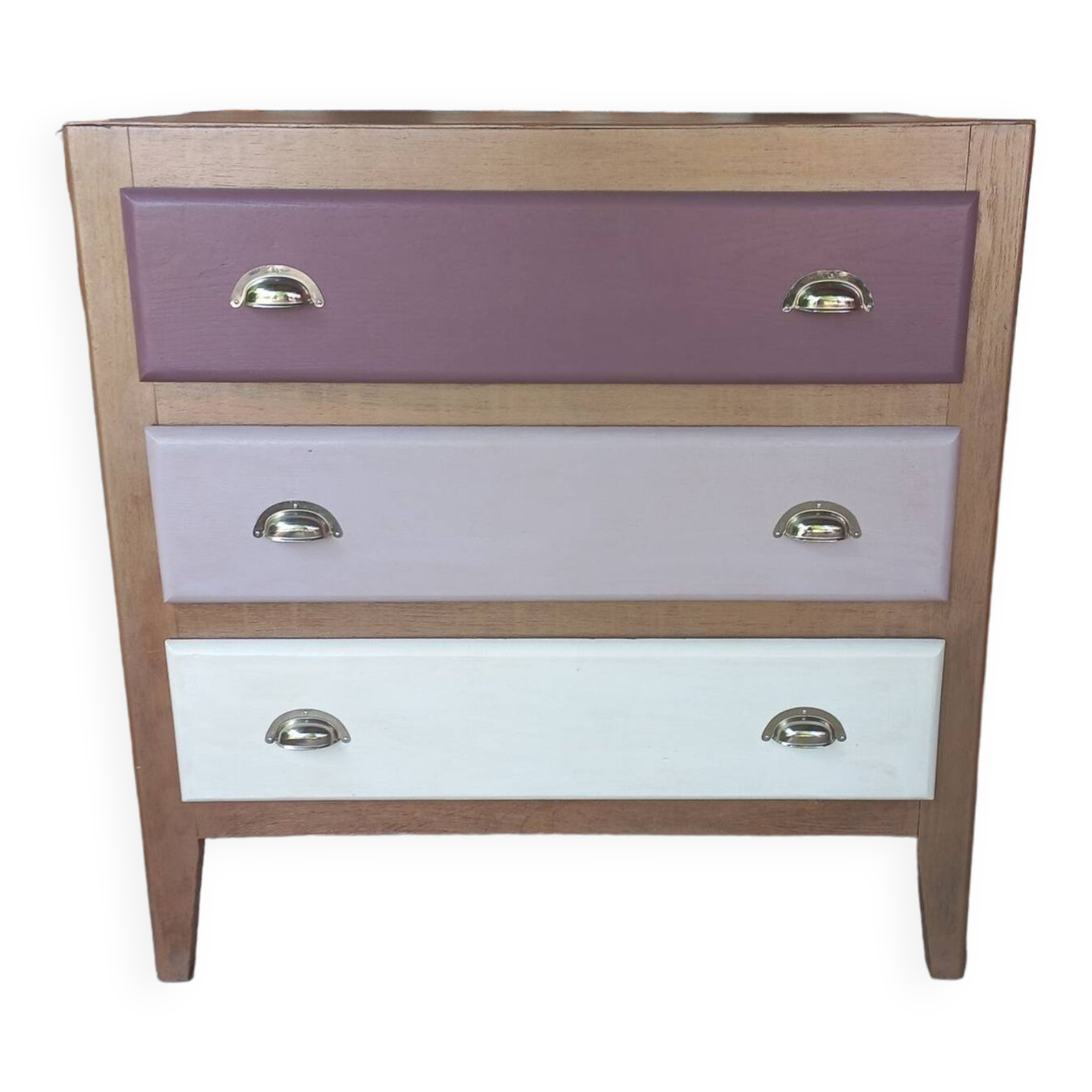 Small vintage tricolor chest of drawers