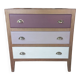 Small vintage tricolor chest of drawers