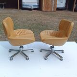 Pair of vintage Vitra 70s armchairs