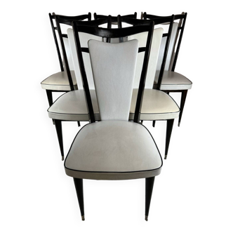 60s Scandinavian style chairs (X6)