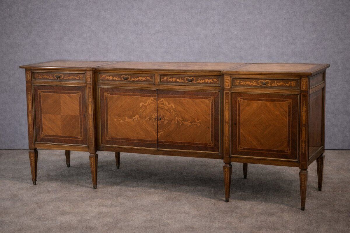 Marquetry Venetian enfilade – Louis XVI style