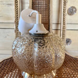 Vintage glass pendant light 1960 1970