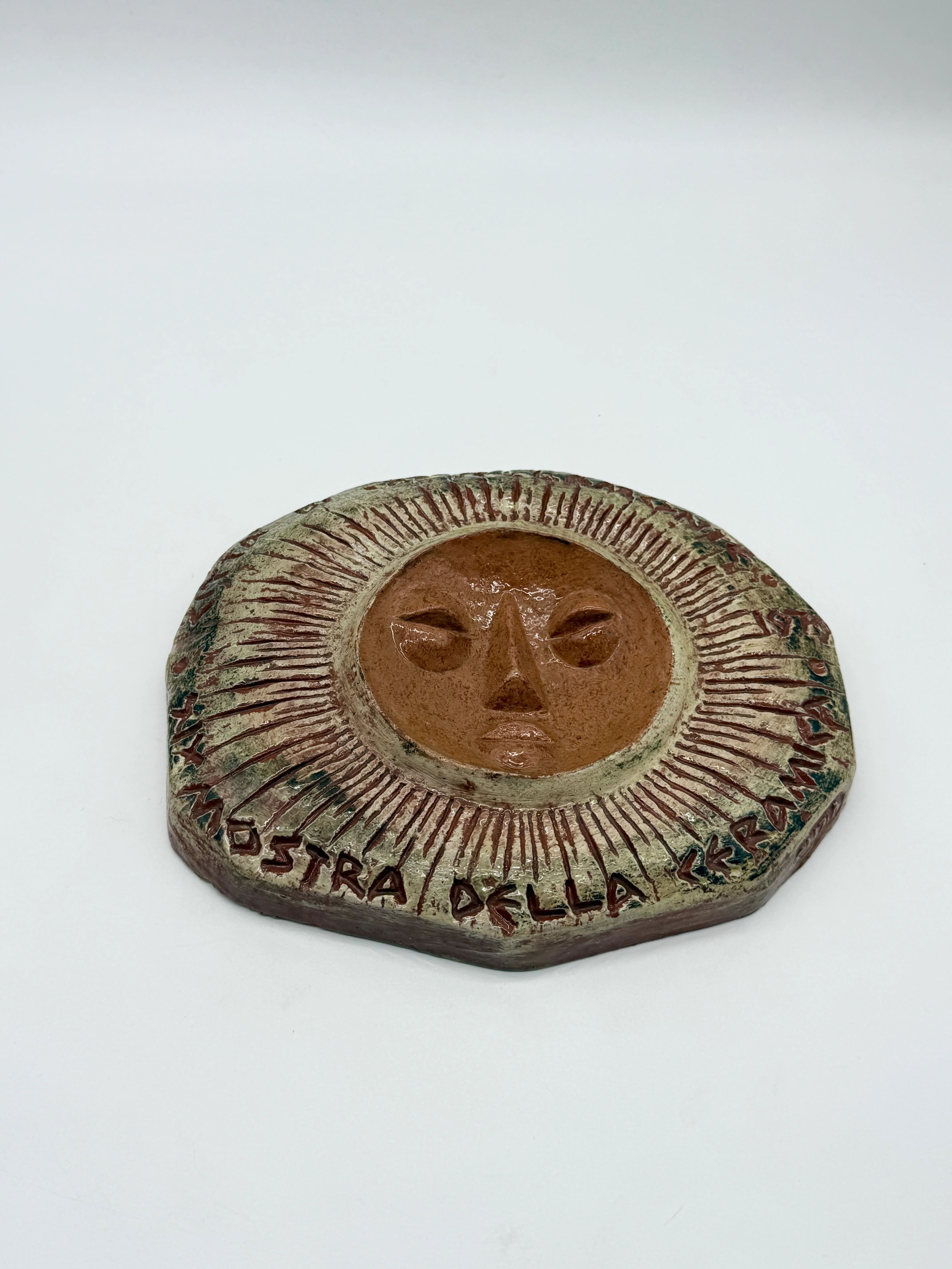 Wall ceramic "Sun" — Clizia (Mario Giani), 1979