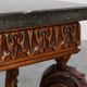 Napoleon III style Carved Walnut side table with Bluestone top, France ca.