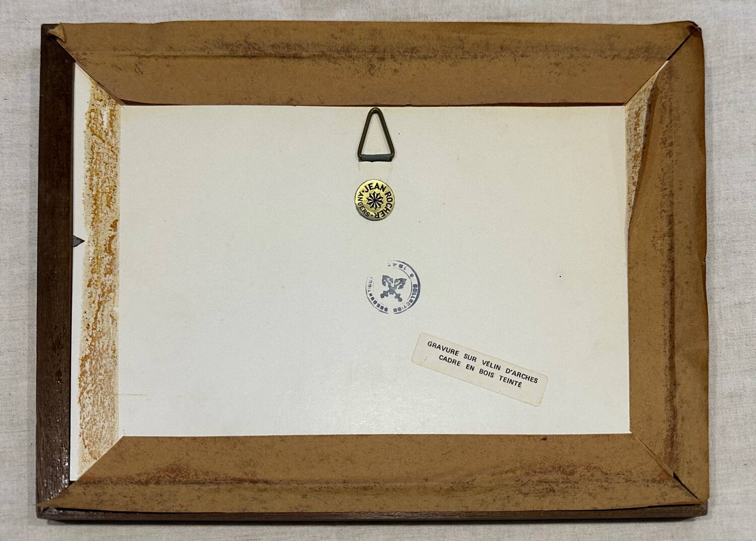 Engraving on vellum of the Château d'Angers