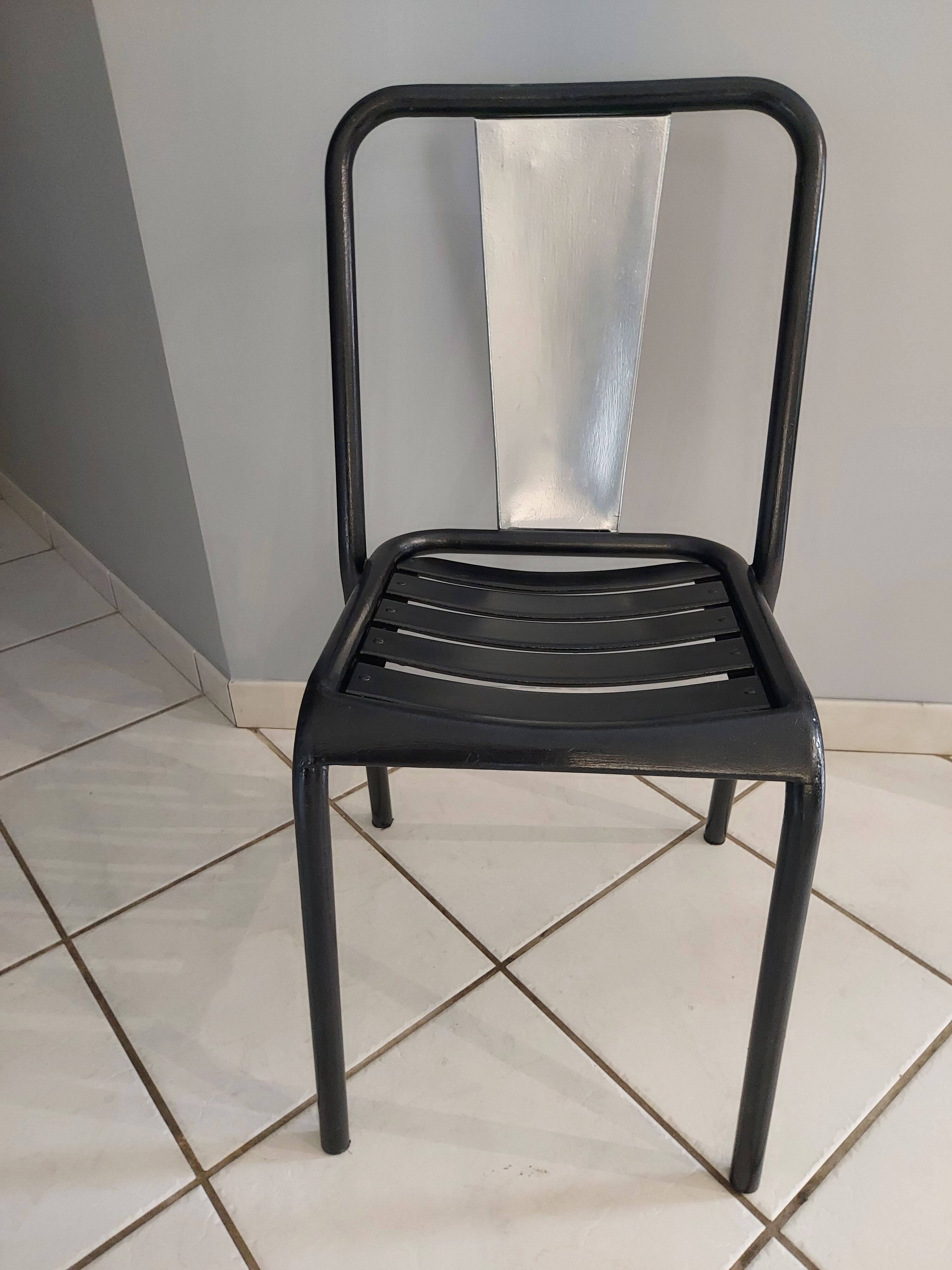 Suite of 6 Chairs Tolix model T4 by Xavier Pauchard 1950