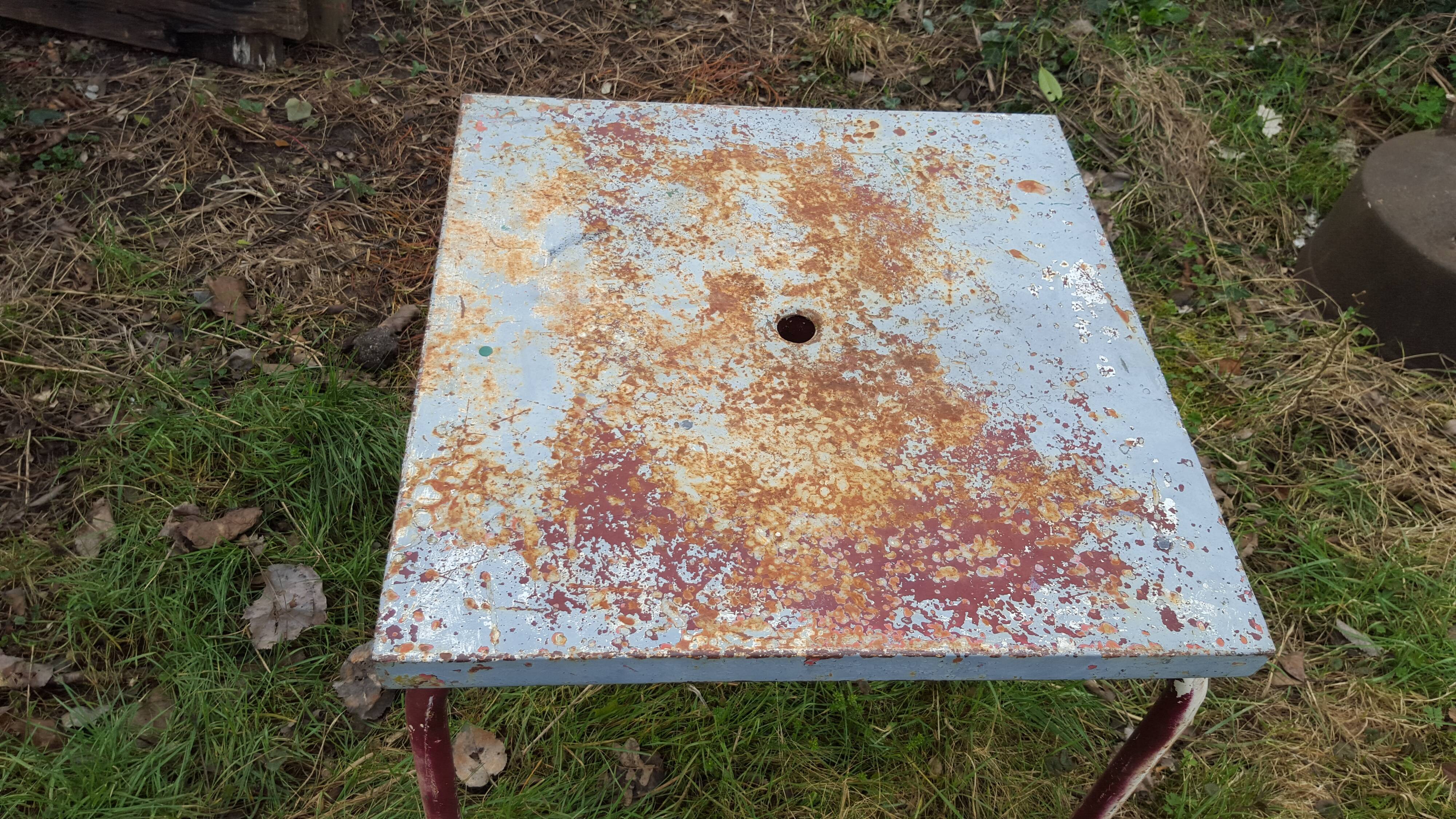 METAL terrace table TOLIX 1950