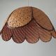 Vintage rattan hanging lamp
