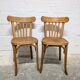 Duo of Baumann bistro chairs N°108