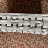 White ceramic basket