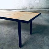 Mid-Century Minimalist Ceramic Tile Coffee Table, France, 1960s