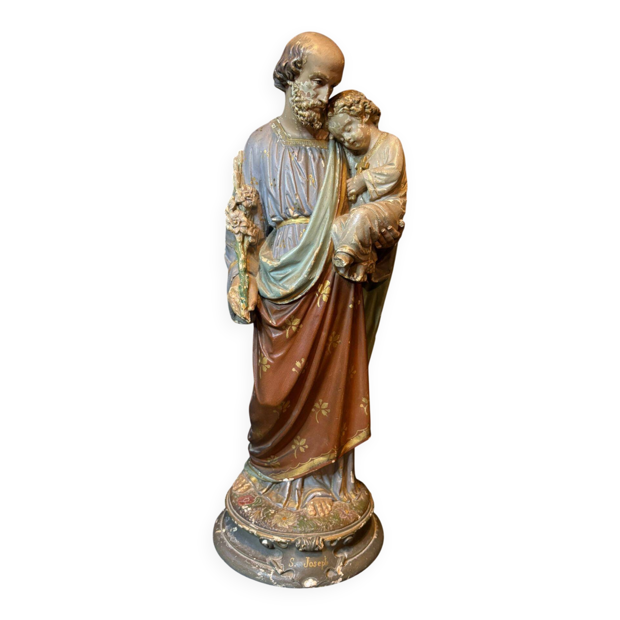 Plaster statue of Saint Joseph