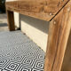 Solid oak beam console