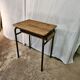 Bureau d'écolier 1950 une place taille adulte avec casier