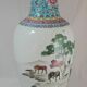 Grand vase en porcelaine famille rose Chinois Chine 20è siècle