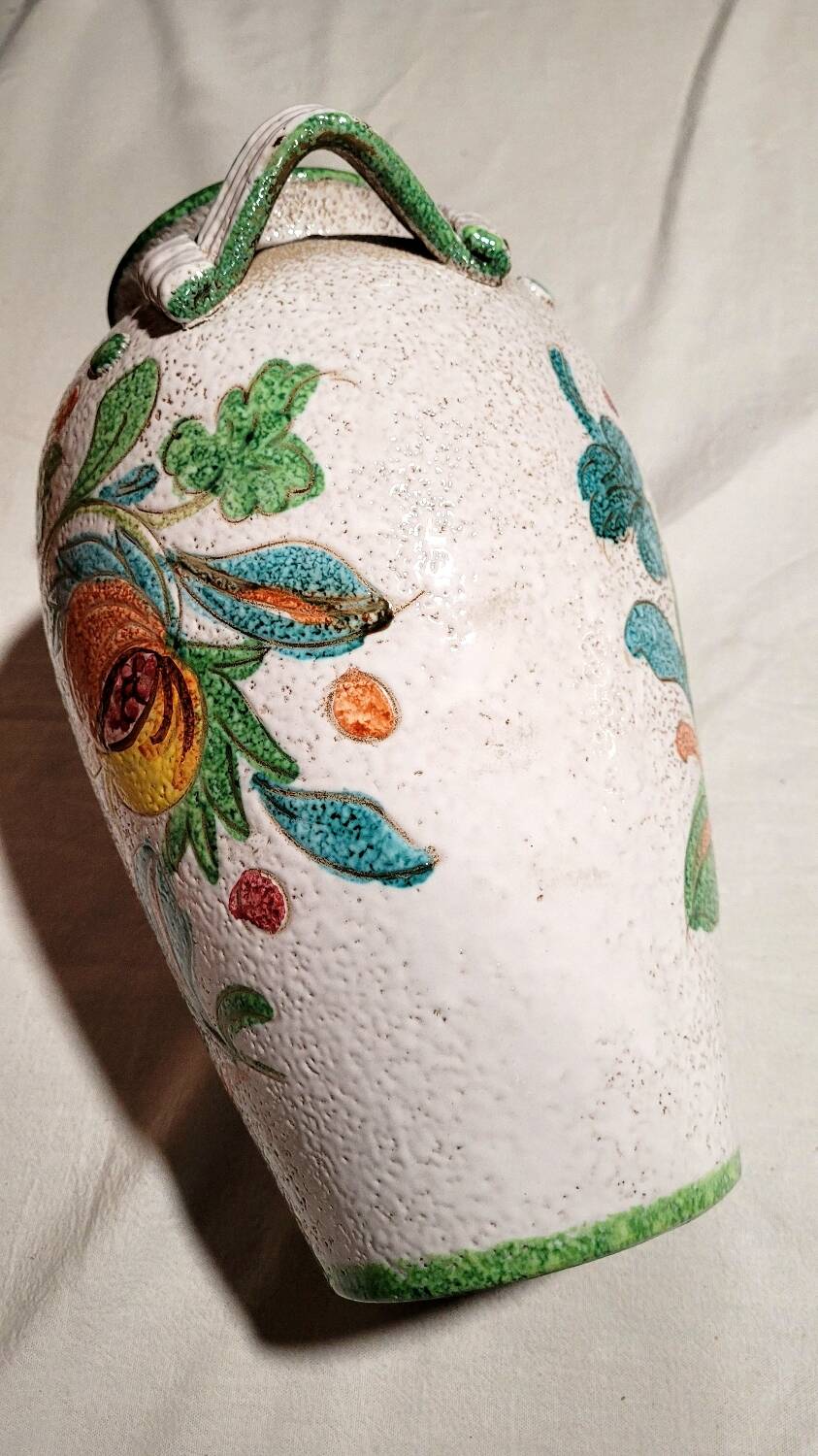 Italian ceramic circa vase Fratelli Fanciullacci Mid-century modern