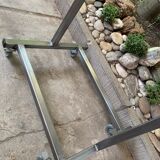 Double-sided workshop mirror on wheels 104x53 cm