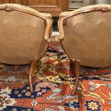 Pair of Louis XV period armchairs