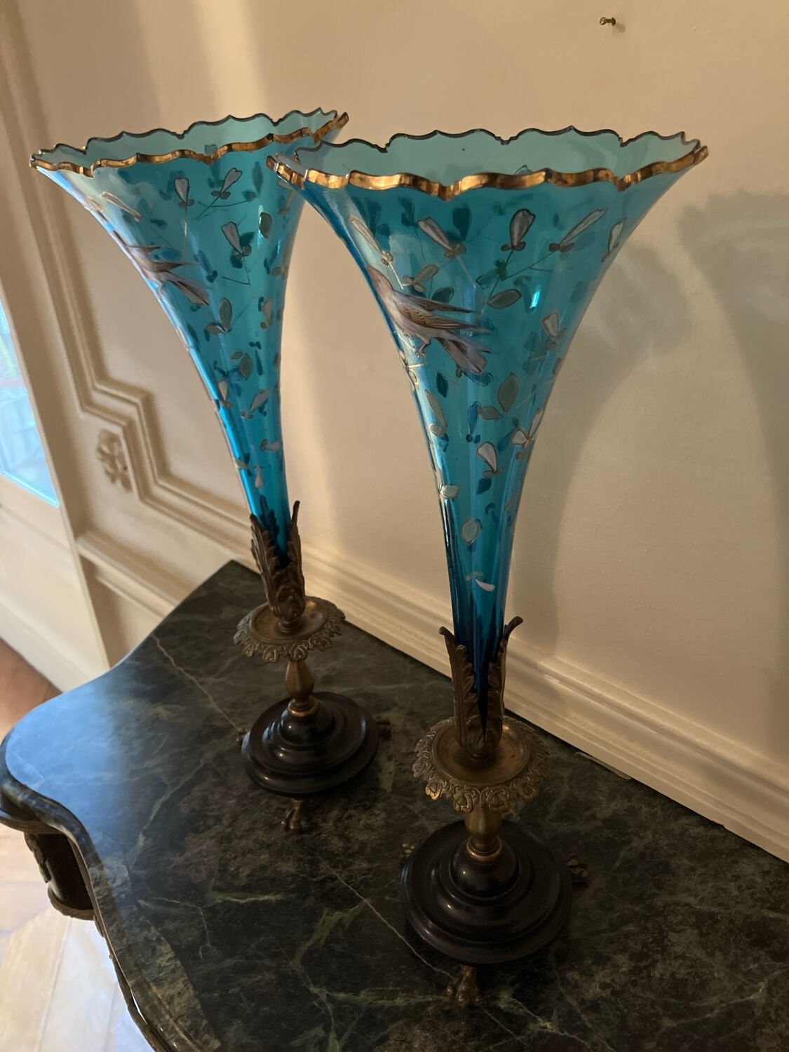 2 Napoleon III vases