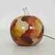 Table lamp in blown glass, apple shape, 1970s.