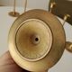 Set of 6 Scandinavian brass candle holders from the 1960s.