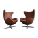 Pair of Arne Jacobsen Egg chairs by Fritz Hansen