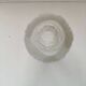 3 globes tulips elongated glass molded glass old 1950/1960