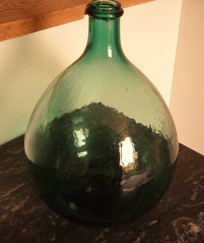 Demijohn green bubbles 6 l