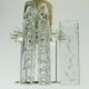 Doria mid century pendant light chandelier with 16 glass tubes 1960s