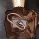 Paire d'appliques en laiton et plexiglas
