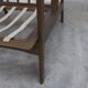 Fauteuil scandinave en teck 1960 démontable avec tissu écossais