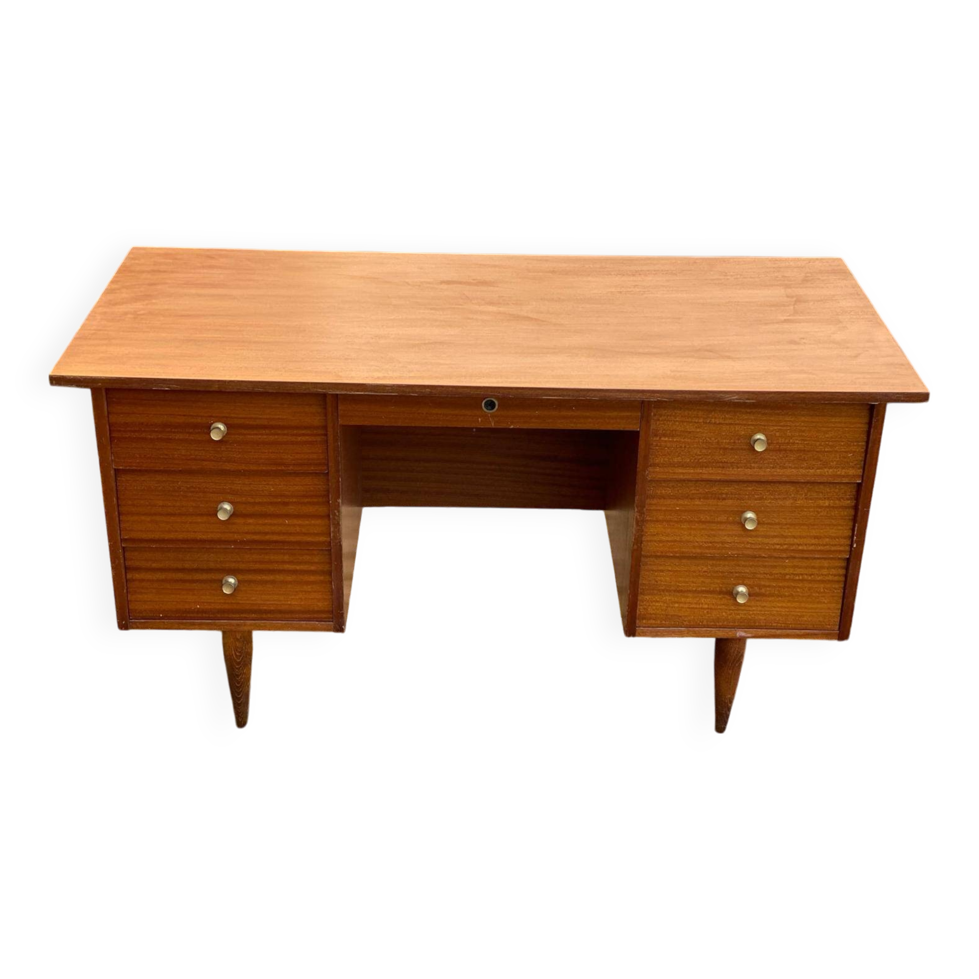 Scandinavian wooden desk from the 50s/60s, 140cm