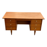 Bureau scandinave années 50/60 en bois 140cm