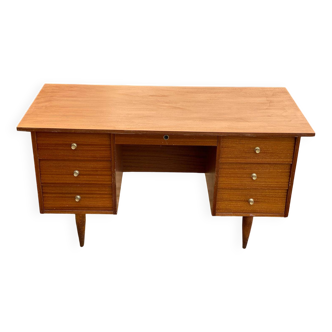 Bureau scandinave années 50/60 en bois 140cm