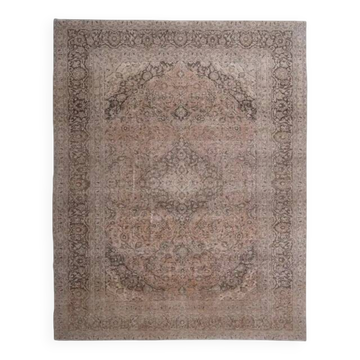 Tapis en laine persan fait à la main vintage des années 1970 290x370
