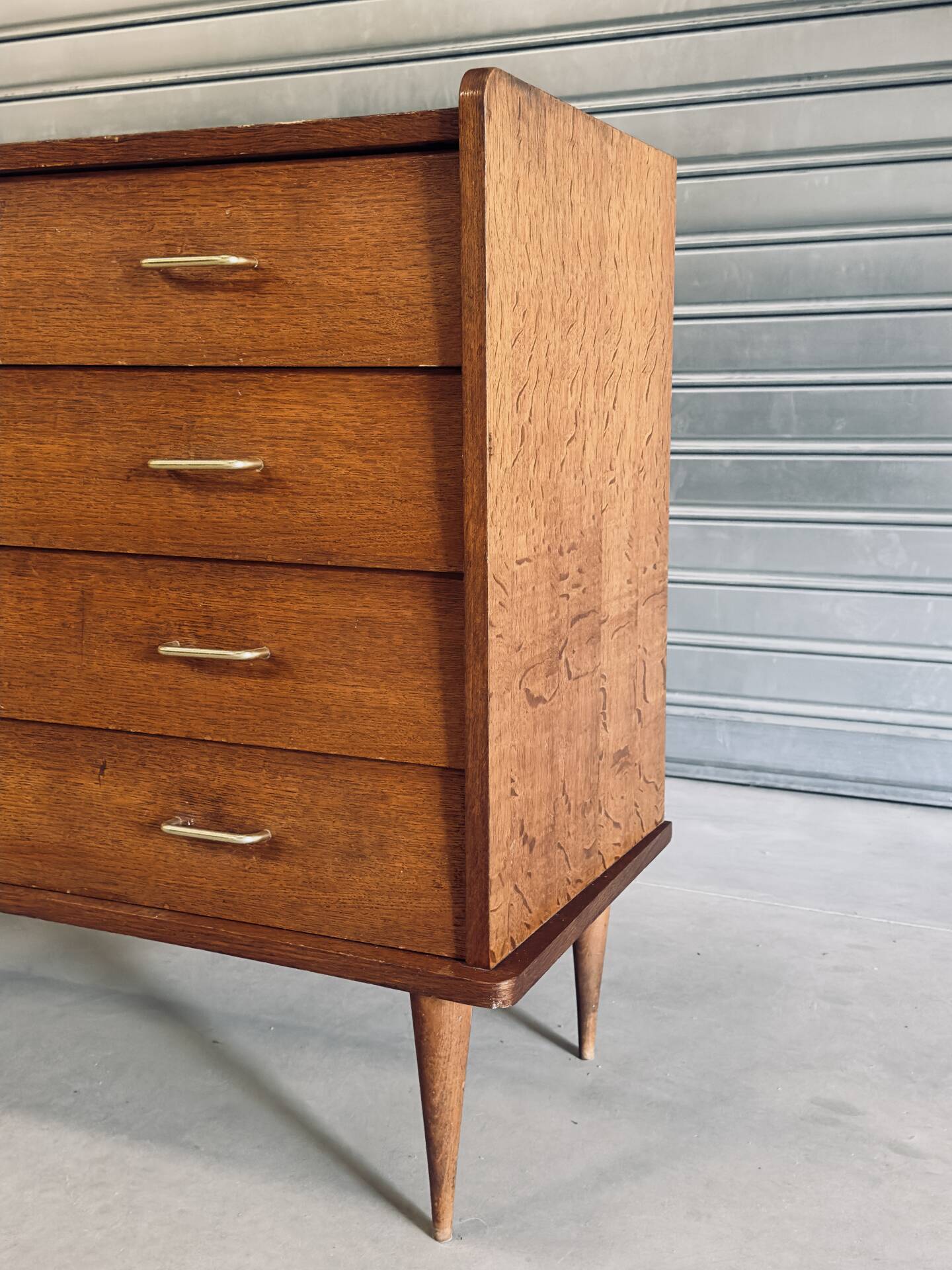 Vintage Scandinavian chest of drawers with 4 drawers