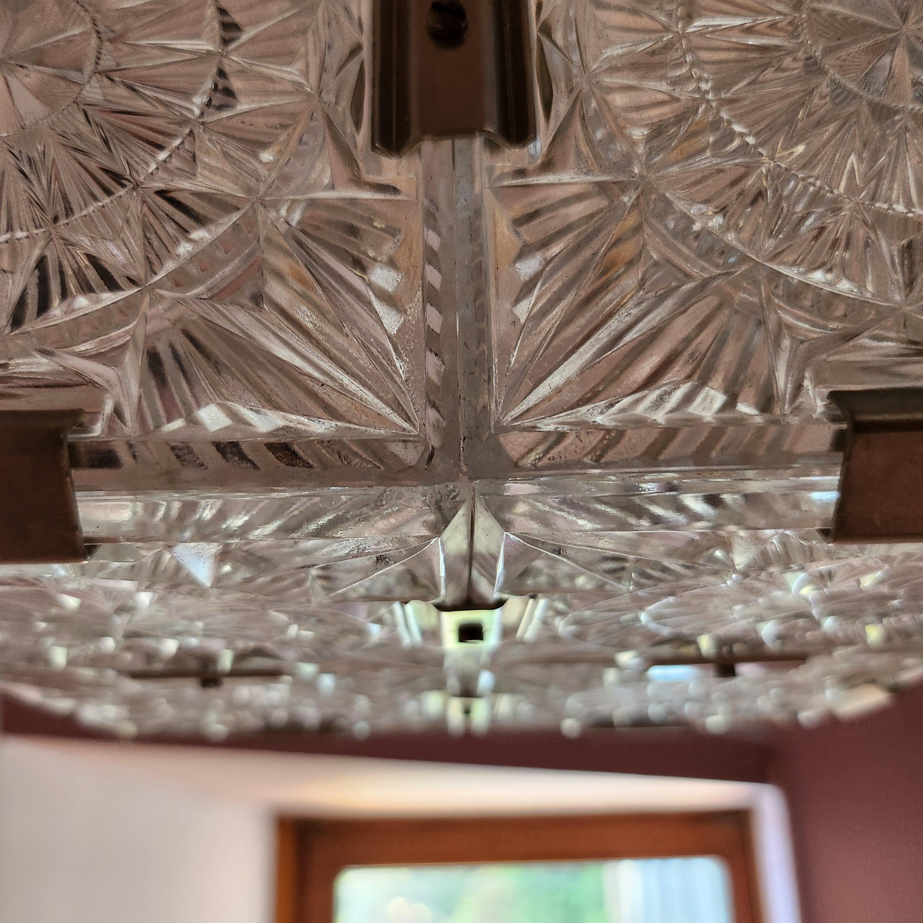 Glass chandelier from the c. 1970